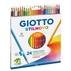 24 Matite Colorate Fila Giotto Stilnovo | Mina 3,3mm | Fusto Esagonale