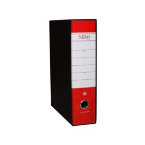 Registratore Protocollo Rosso Dorso 8cm | Carta Goffrata con Custodia