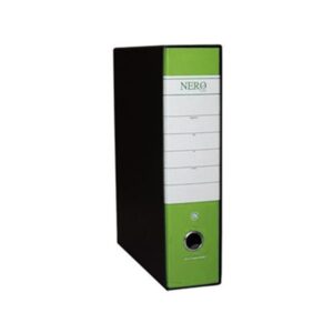 Registratore Protocollo Verde Dorso 8cm | Carta Goffrata con Custodia