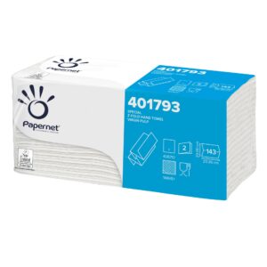 Asciugamani Piegati a Z Papernet | 143 Fogli | Ecolabel