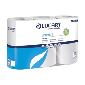 6 Rotoli Carta Igienica Lucart Strong | 37,5mt | 2 Veli