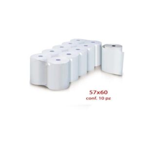 Rotoli Calcolatrice 57x60 Non Termica | 10 pz