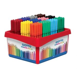 144 Pennarelli Giotto Turbo Color Schoolpack | Punta 2,8mm | Lavabili